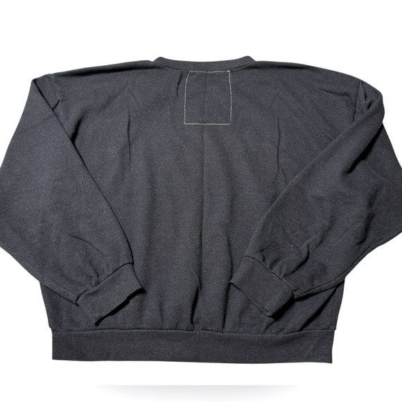 Aviator Nation BOLT GRADIENT RELAXED CREW SWEATSHIRT - BLACK // RAINBOW- small - Picture 4 of 4